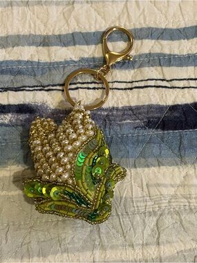 Anthropologie Beaded Vegetable Bag Charm